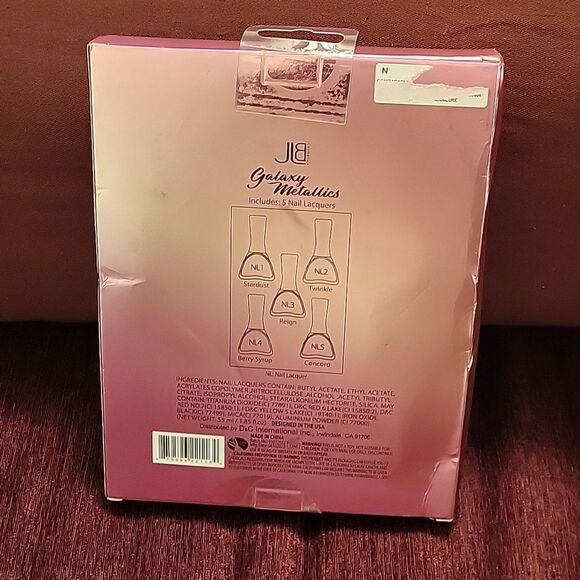BRAND NEW JLB COSMETIC GALAXY METALLICS 5 PIECE NAIL LACQUER COLLECTION - Picture 9 of 10